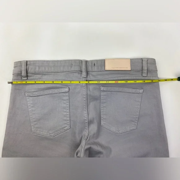 Victoria Beckham Gray Denim Ankle Skinny Jean Size 32 - Picture 7 of 13